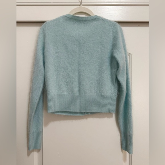 J. Crew Brushed Cashmere Blue Cardigan XS - Picture 3 of 4
